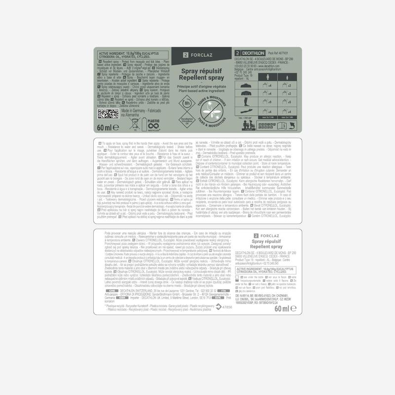 Spray anti-insecte cu ulei esențial de eucalipt 60 ml