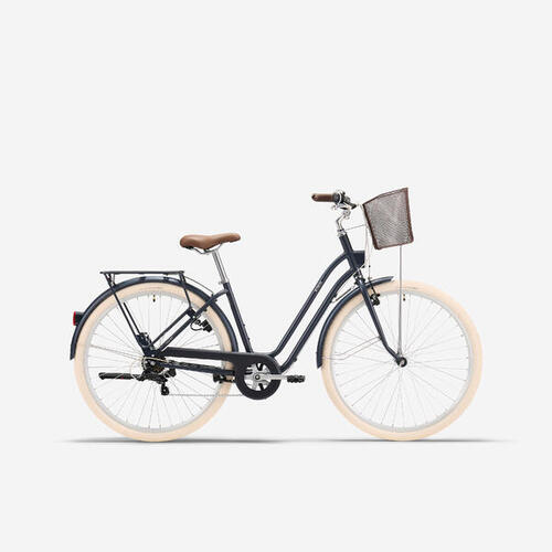 Vélo de ville 520 cadre bas bleu foncé