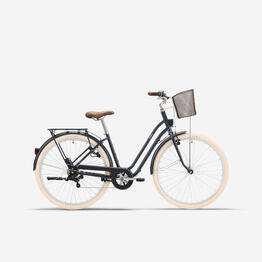 Vélo de ville 520 cadre bas bleu foncé