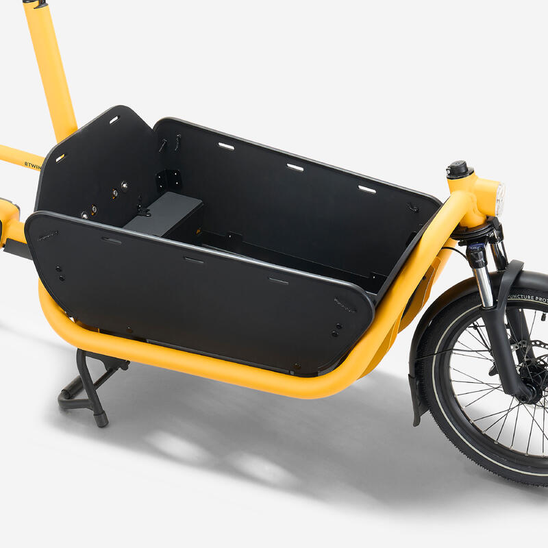 Bicicletă cargo electrică cu 2 locuri F900E BOX Galben