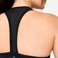 Women's Light Support Racer Back Sports Bra - Black