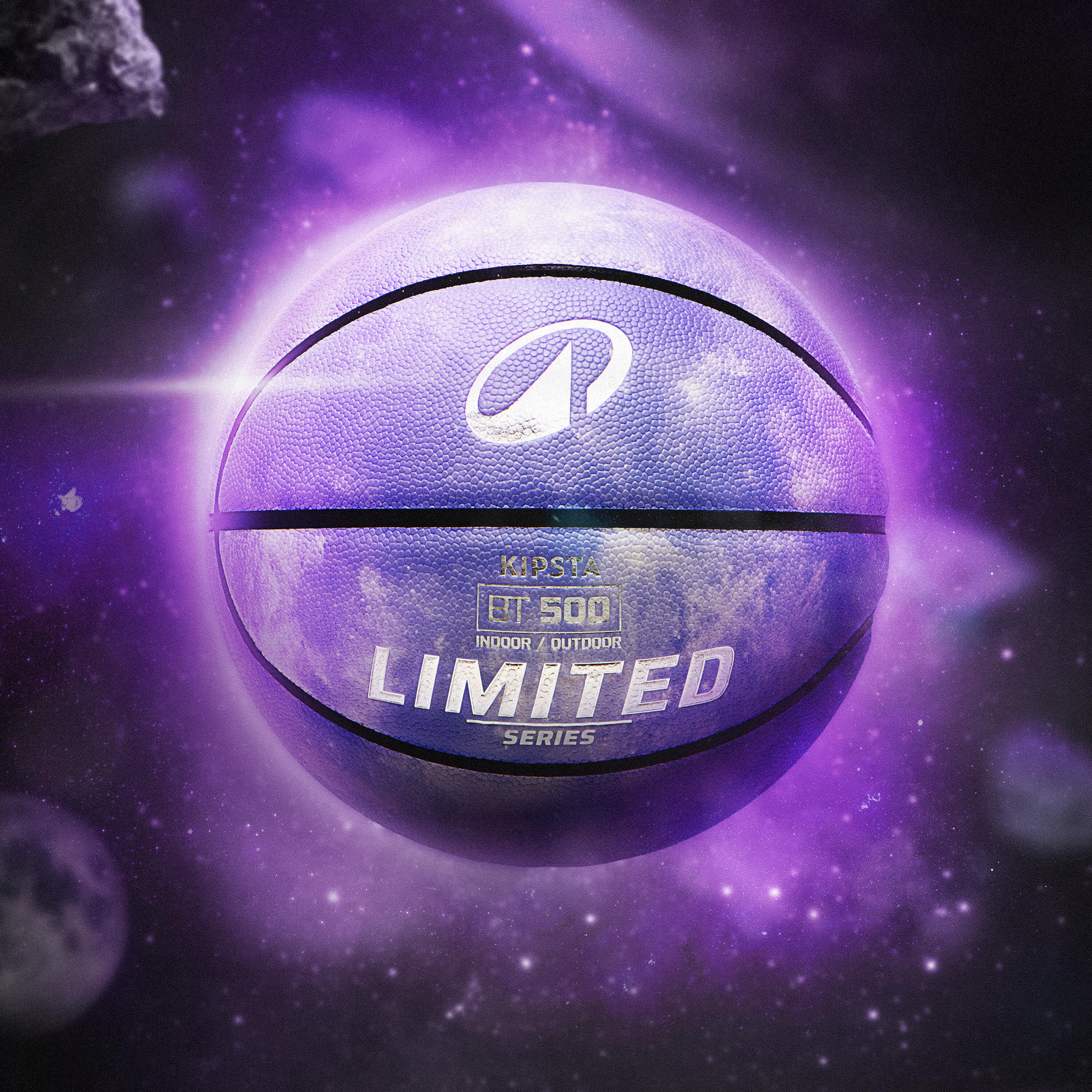 Ballon de basketball taille 6 - CONTROL MATCH BT500 violet 11/14