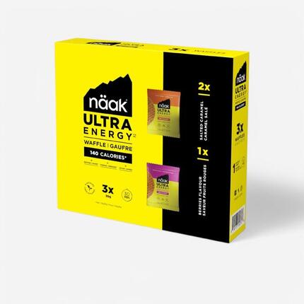 Gofres Energéticos Ultra Energy™ Frutos Rojos/Caramelo 3 x 30 g