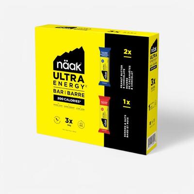 Energierepen chocolade pinda's en zwarte bessen ultra energy™ 3x 50 gram