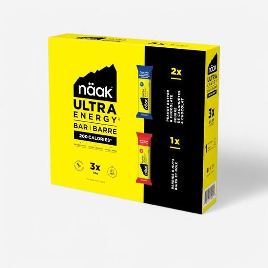 Barrette energetiche Näak ULTRA ENERGY™ cioccolato arachidi bacche 3x50g