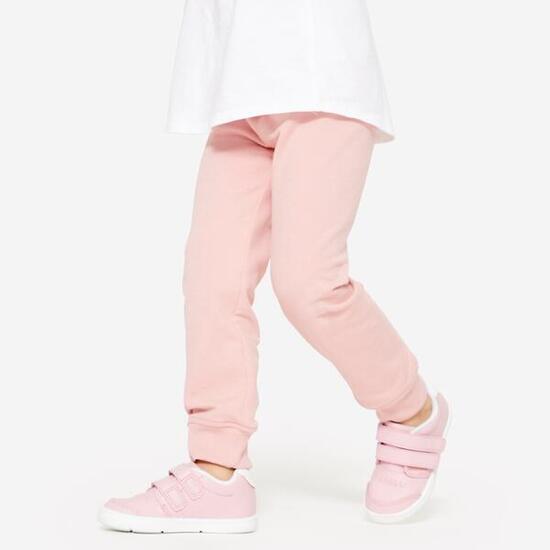 Pantalon regular enfant - basique rose