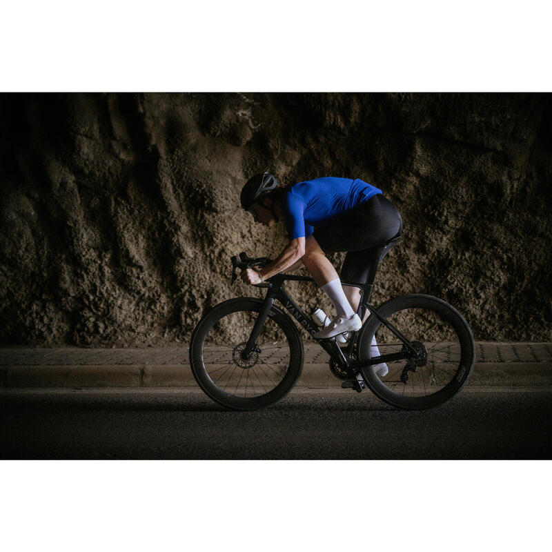 Maillot de vélo route manches courtes été unisexe - RACER 2 bleu