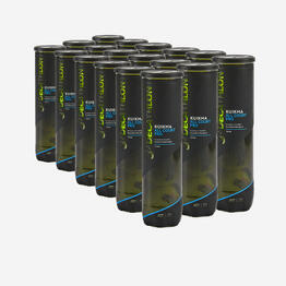 Balle de tennis polyvalente 18 tubes de 4 balles, Kuikma All Court Pro