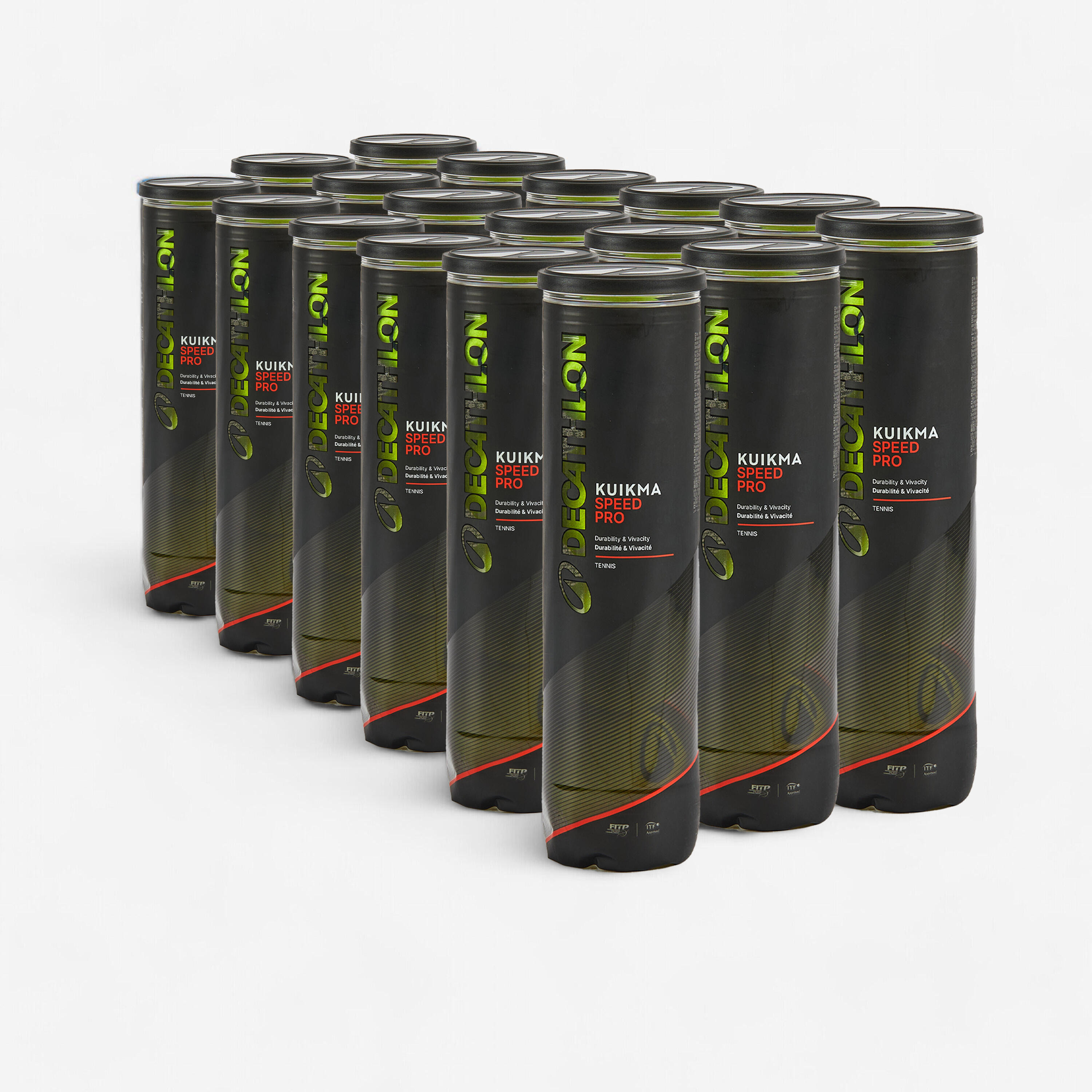 ARTENGO Tenisové loptičky TB Speed PRO 18 túb po 4 ks