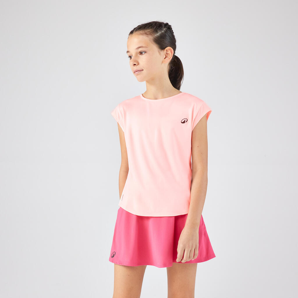 Roze suknja za tenis za devojčice DRY