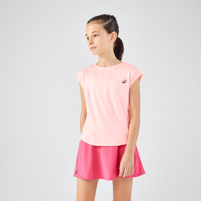 Tennis T-Shirt Mädchen TTS500 rosa