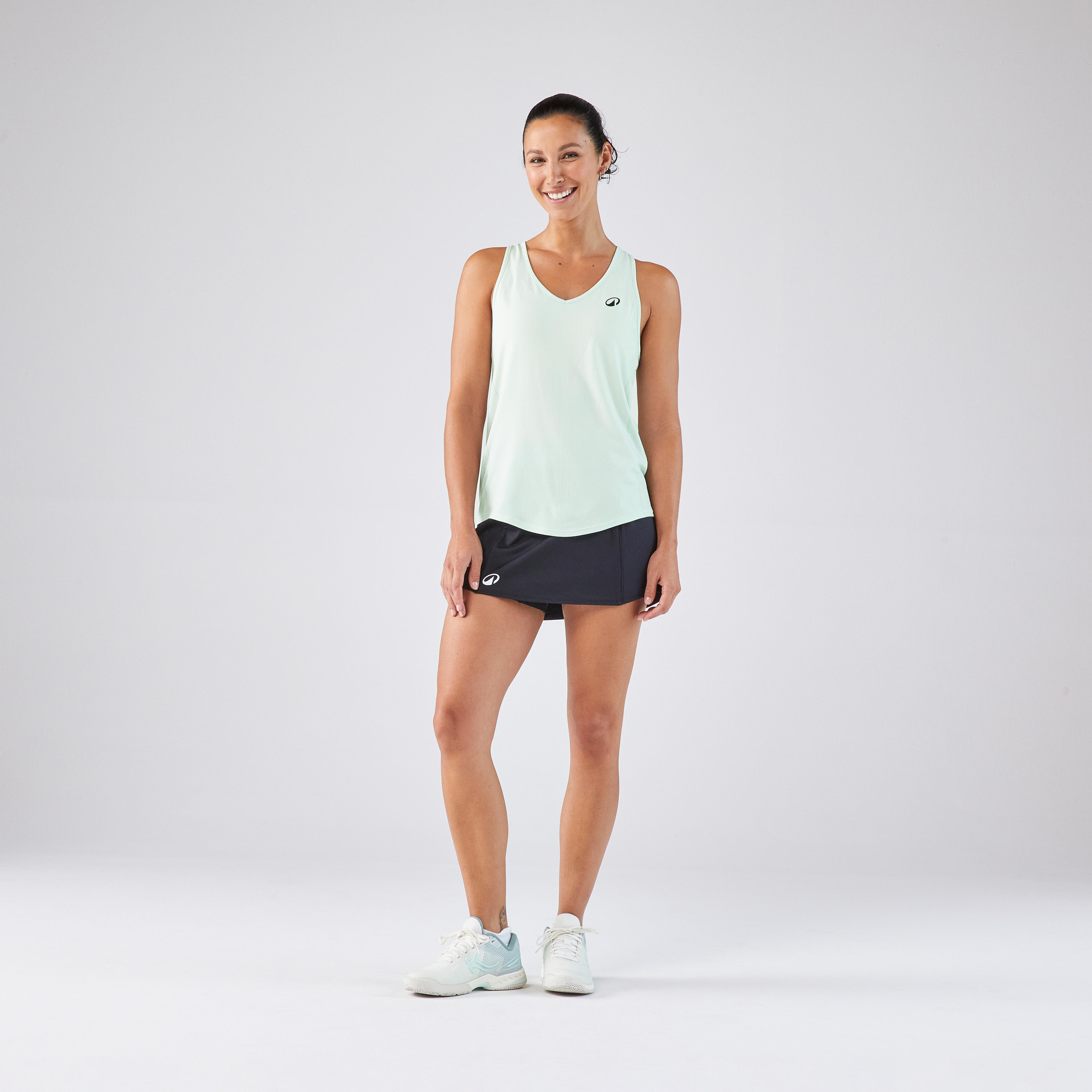 Women's Tennis Dry Hip Ball Skirt - Black