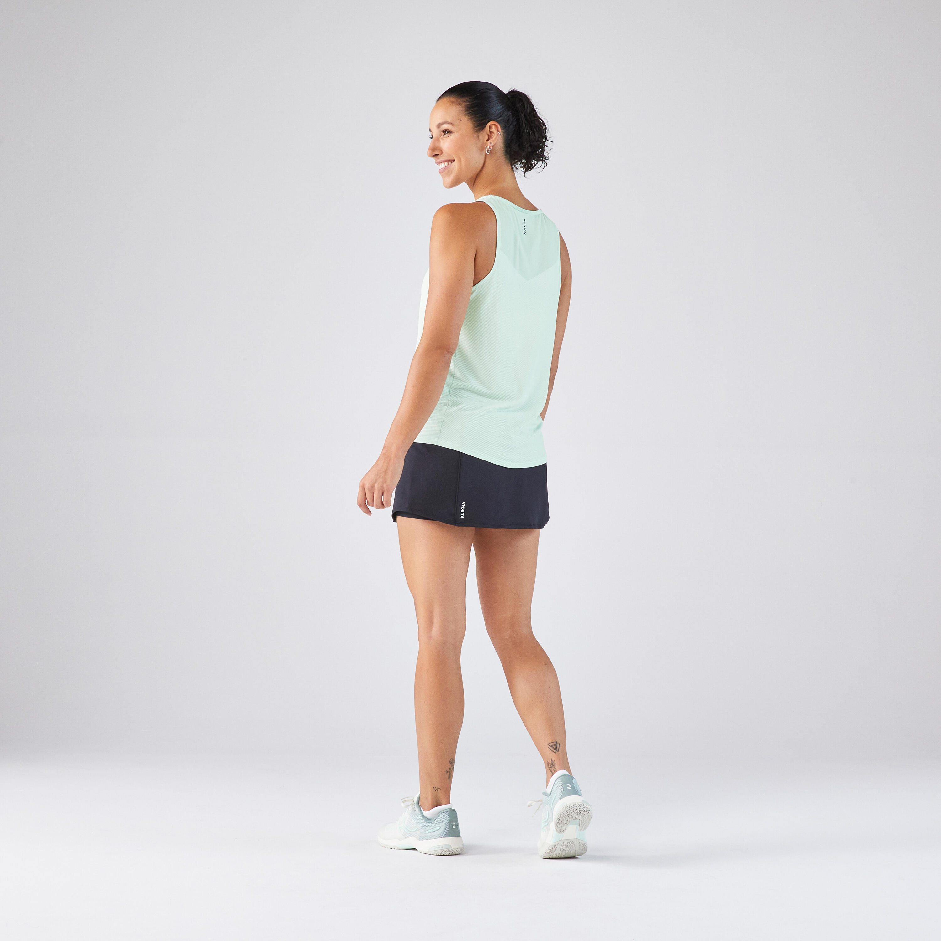 Tennistop voor dames Dry & Light lichtgroen 5/5