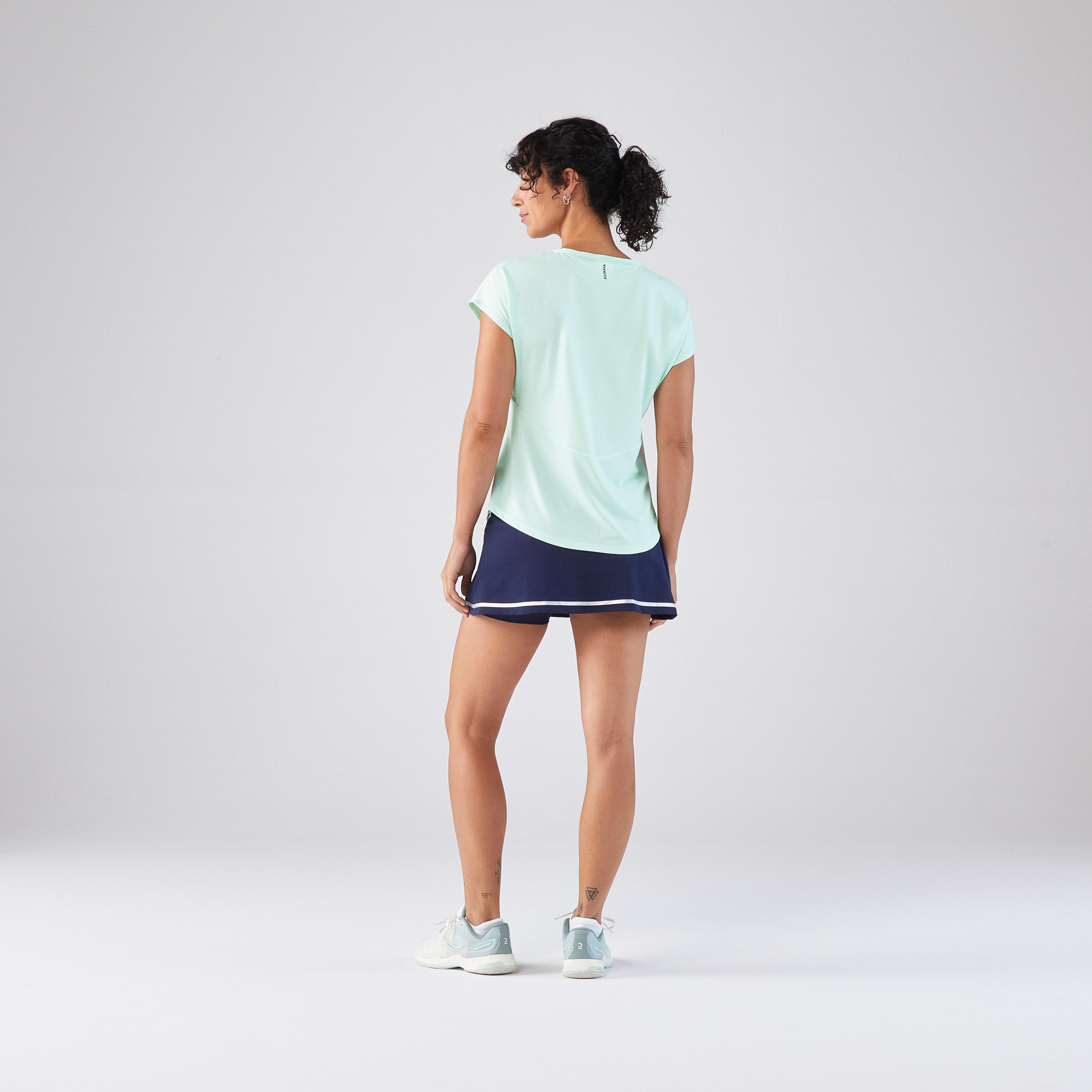 Women's Tennis Crew-Neck T-Shirt Dry - Light Green