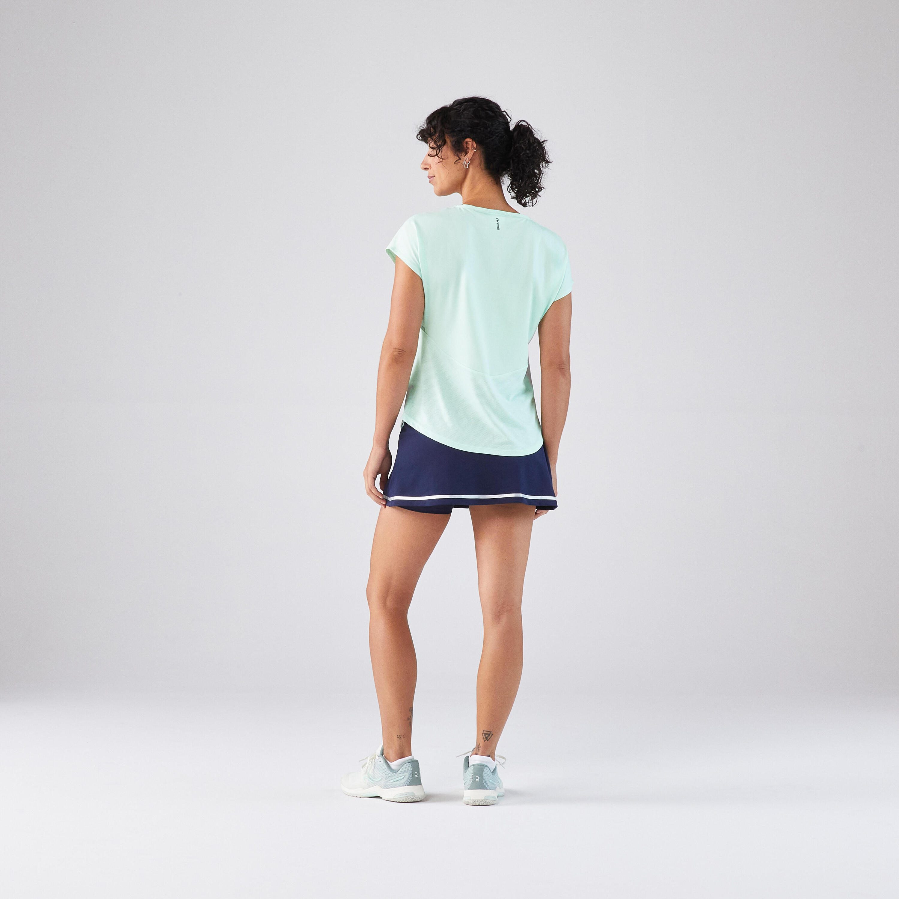 Tennisshirt met ronde hals voor dames Dry 5/5