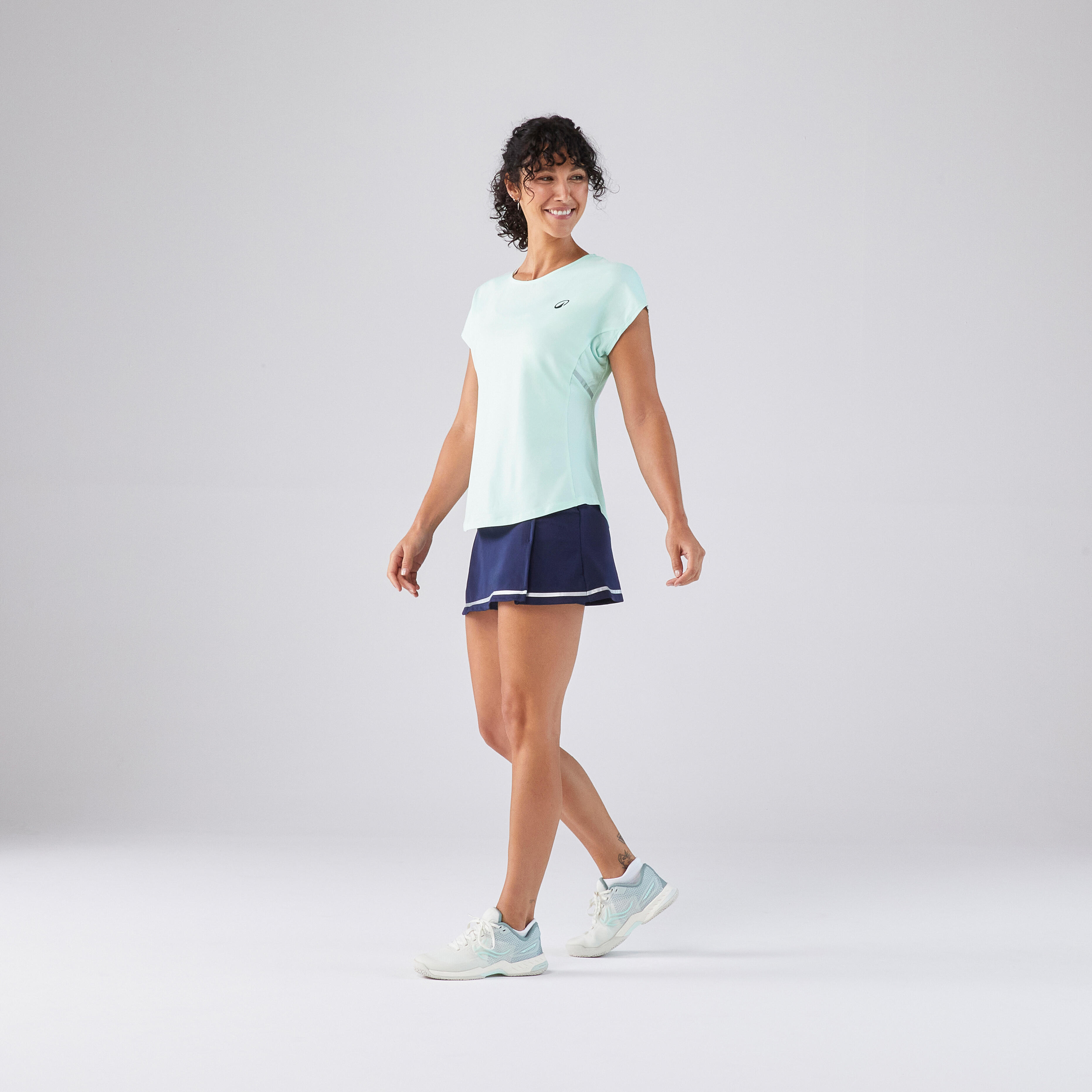 Women's Tennis Crew-Neck T-Shirt Dry - Light Green