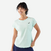 T-shirt tennis col rond dry femme - TTS DRY F Vert Clair