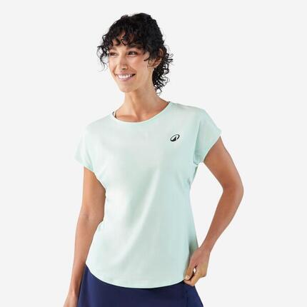 Damen Tennis T-Shirt - TTS Dry F Rundhals hellgrün