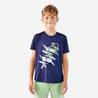 Kids' Tennis T-Shirt Essential - Navy Blue