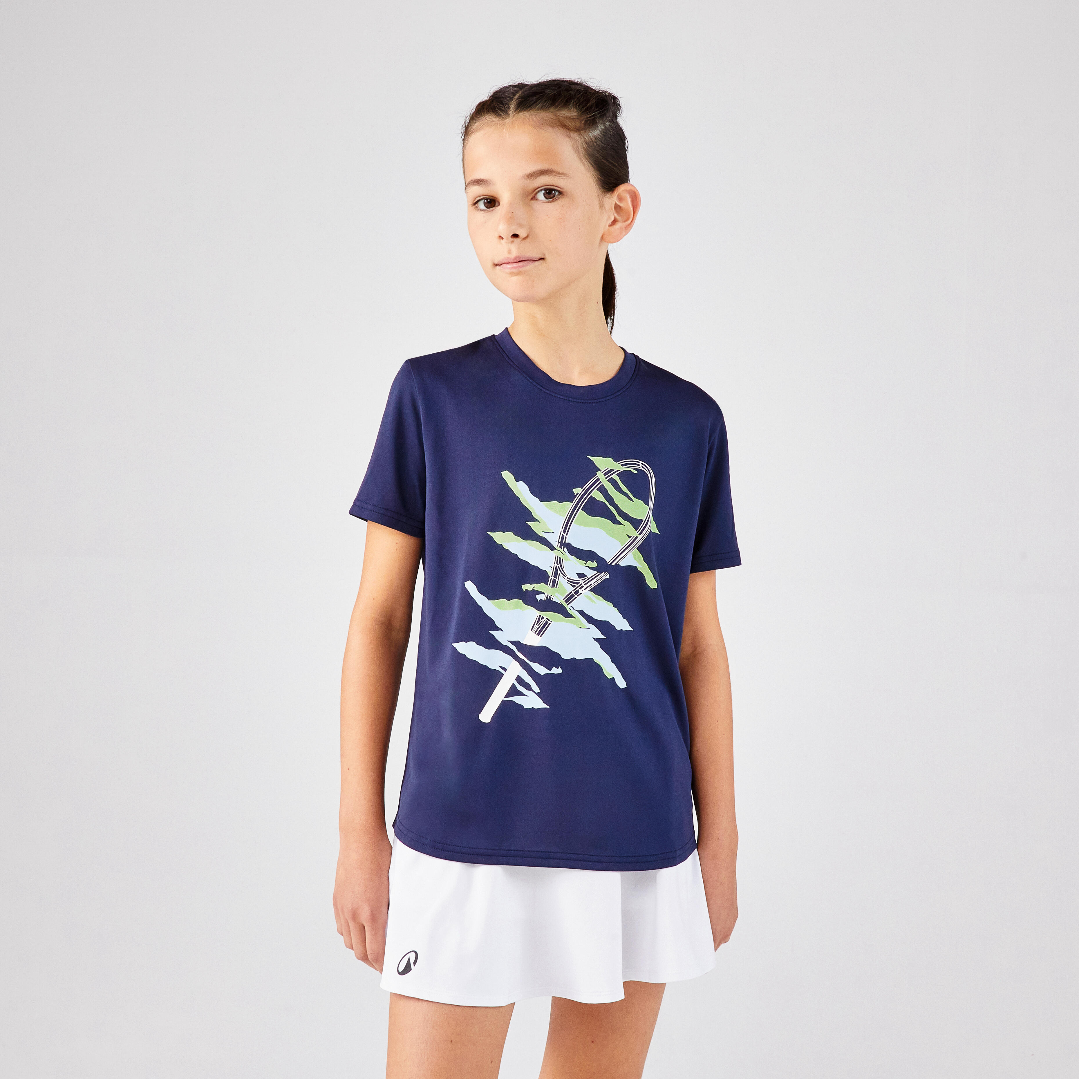 Girls' Tennis Skirt - TSK 500 White - KUIKMA