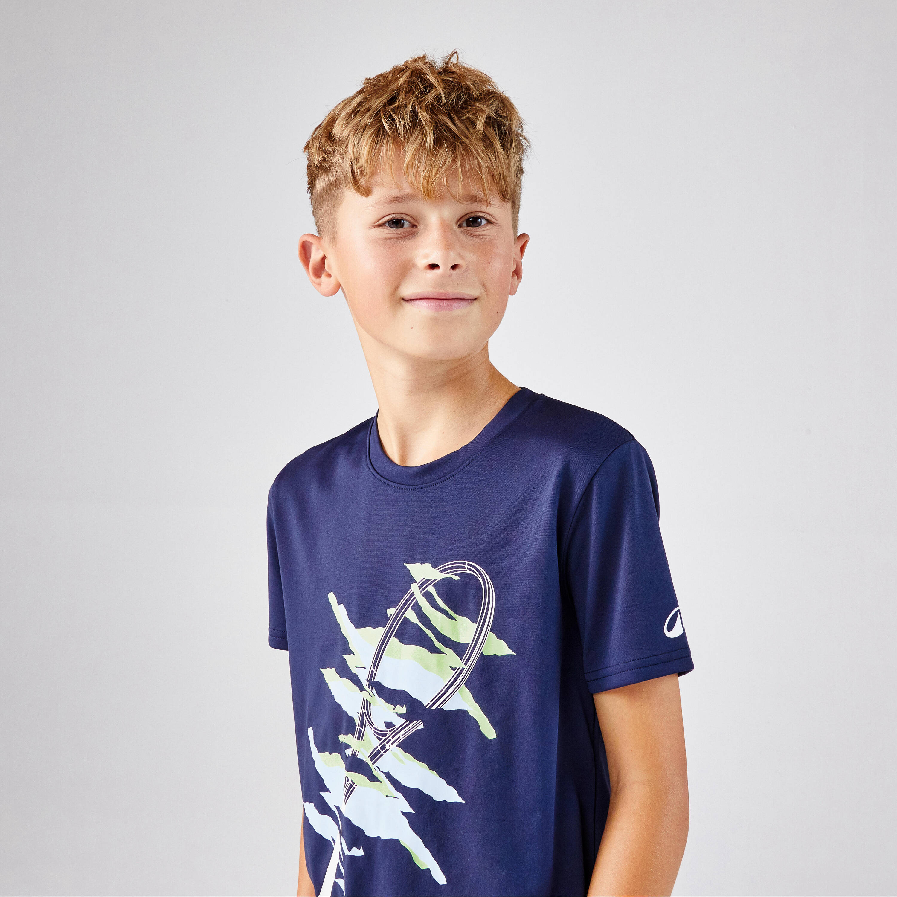 Kids' Tennis T-Shirt Essential - Navy Blue -  3