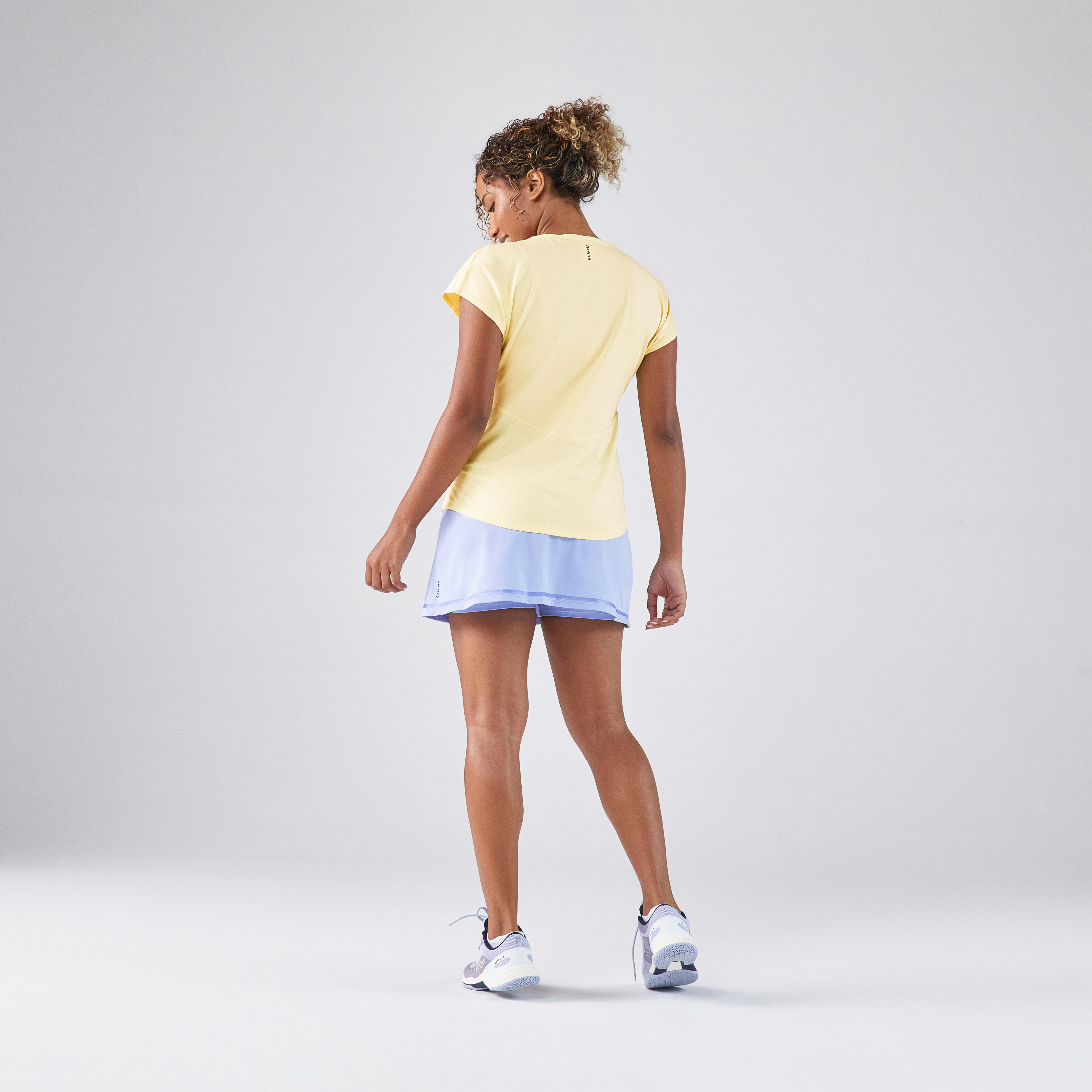 Women's Tennis Crew-Neck T-Shirt Dry - Yellow