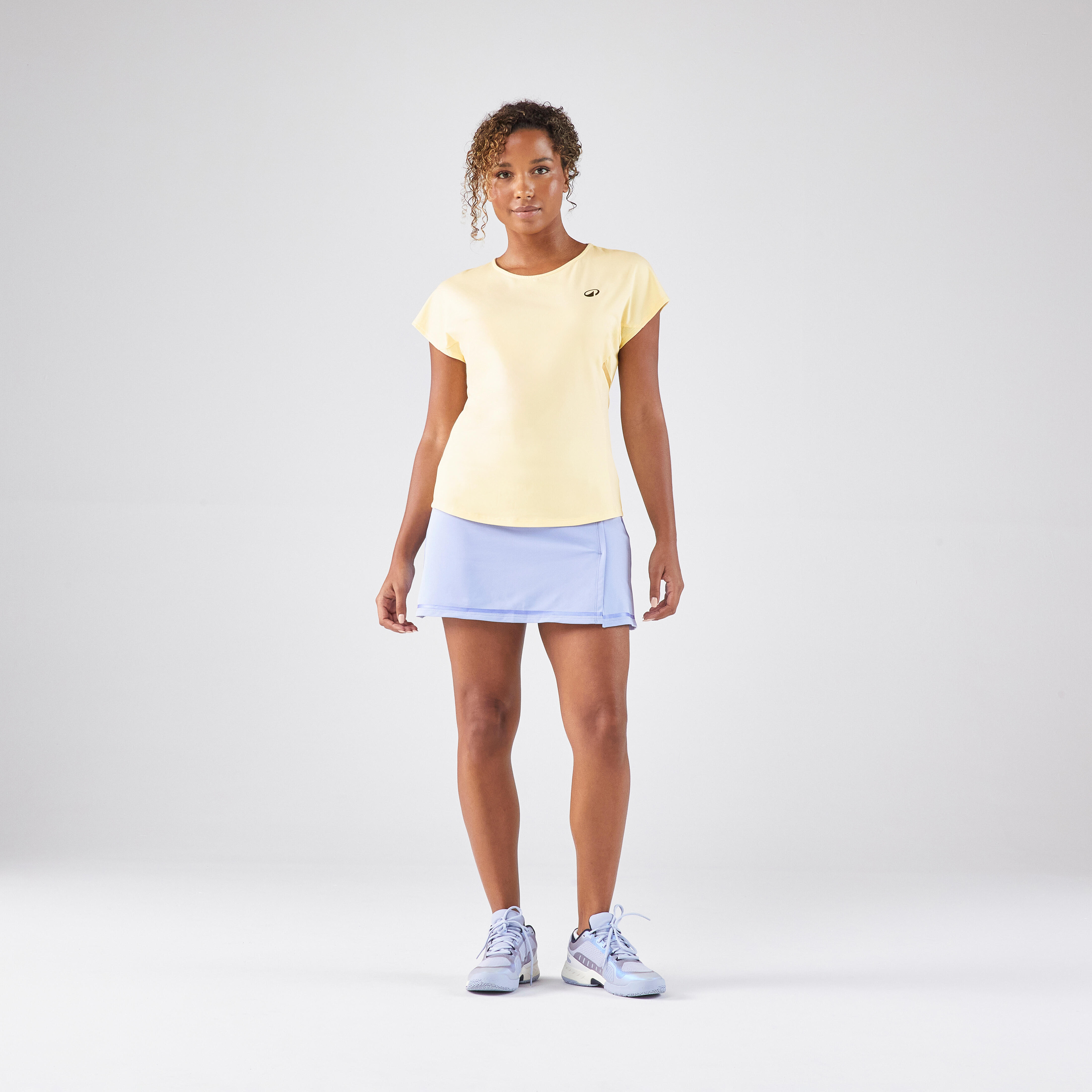 Women's Tennis Crew-Neck T-Shirt Dry - Yellow