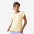T-shirt tennis col rond dry femme - TTS DRY F Jaune
