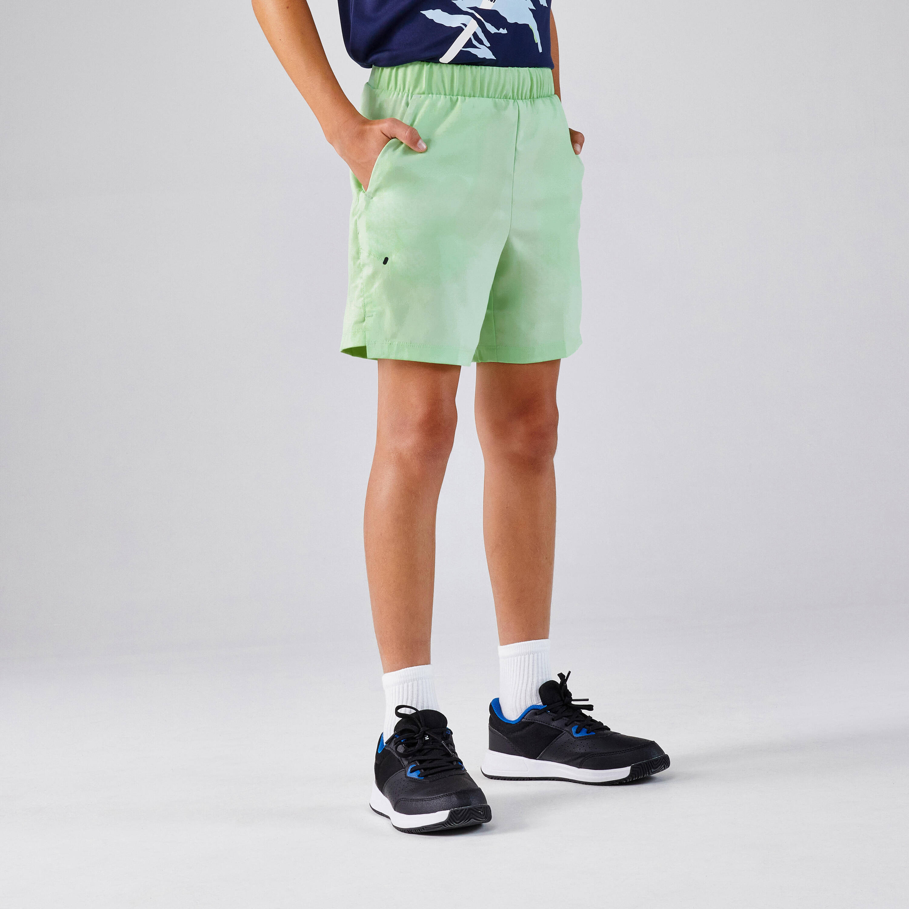 Kids' Tennis Shorts Dry - Light Green -  4