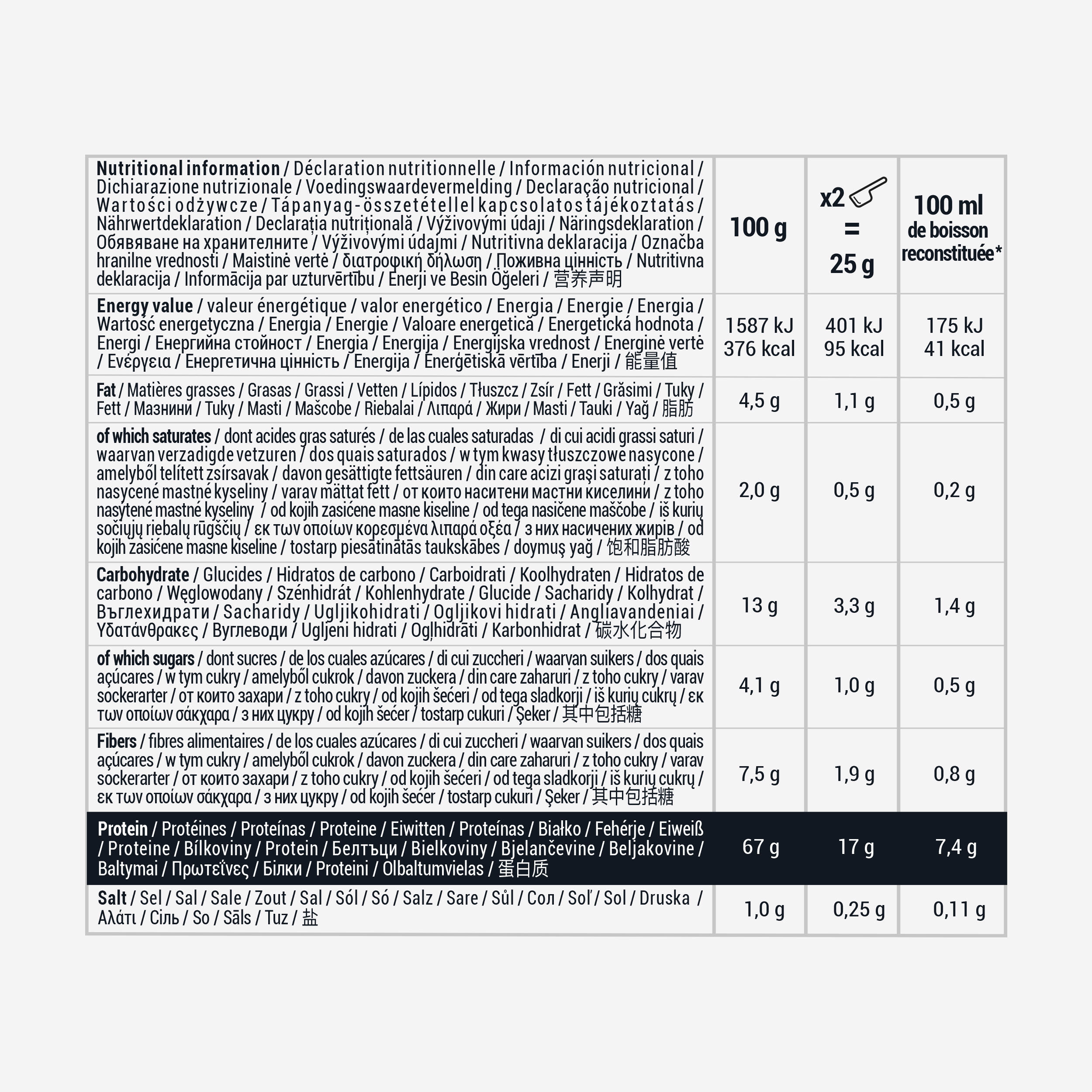 Protéines faibles en matières grasses chocolat, Lean Protein 500g 2/7