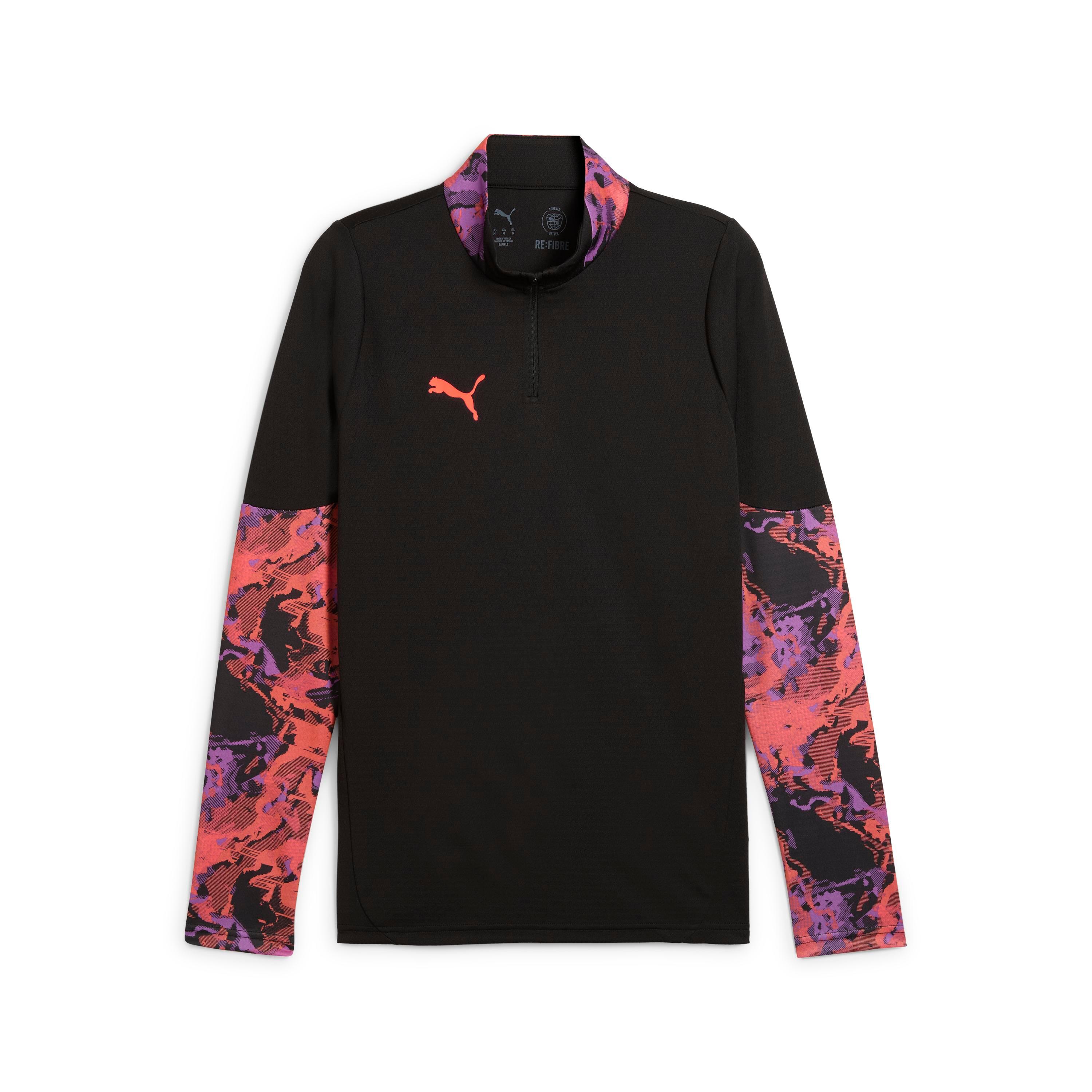 PUMA Futbol Eşofman Üstü - Siyah - 1/4 Fermuarlı - Individual CUP