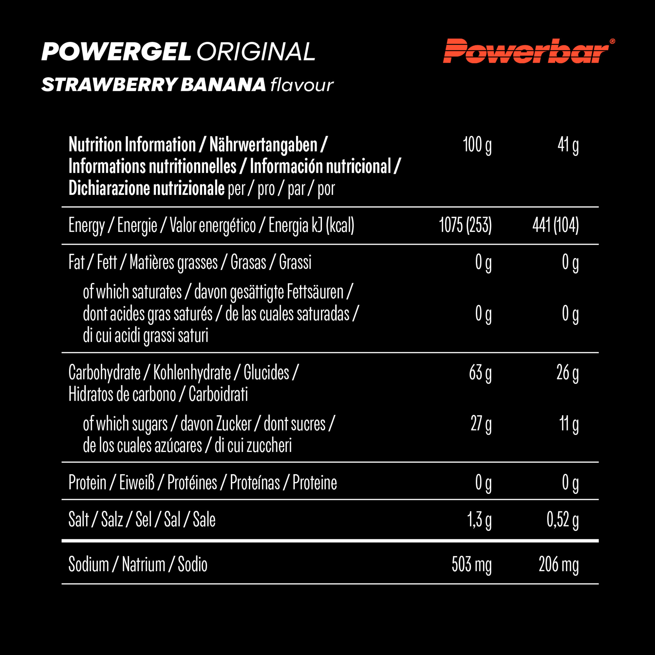POWERBAR Energetický gél PowerGel jahoda-banán 4 × 41 g ...... · záber 4