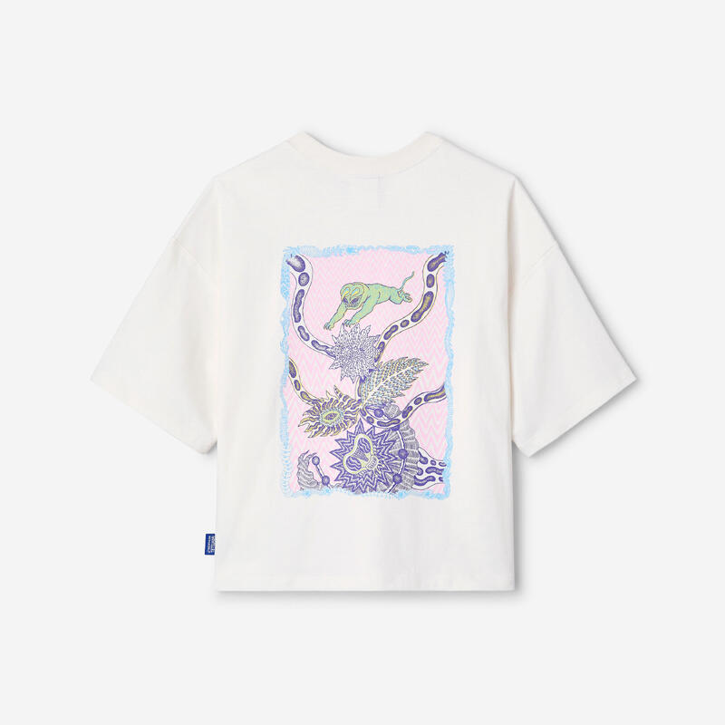 Crop T-shirt DECATHLON x TETSUNORI blanc