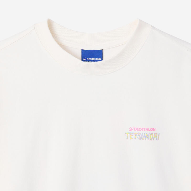 Crop T-shirt DECATHLON x TETSUNORI blanc