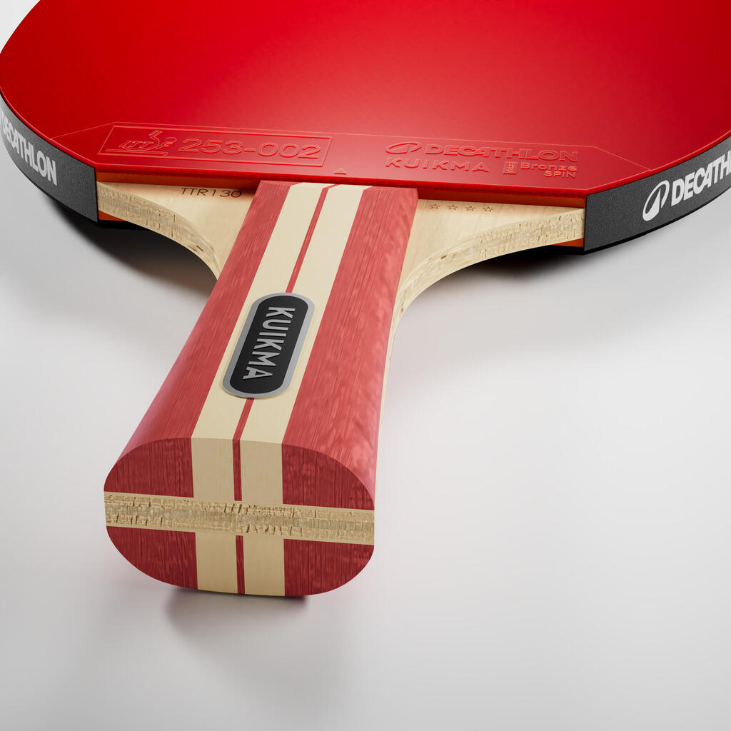 RAQUETTE DE TENNIS DE TABLE TTR 130 SPIN 4* ITTF ÉCOLE/CLUB