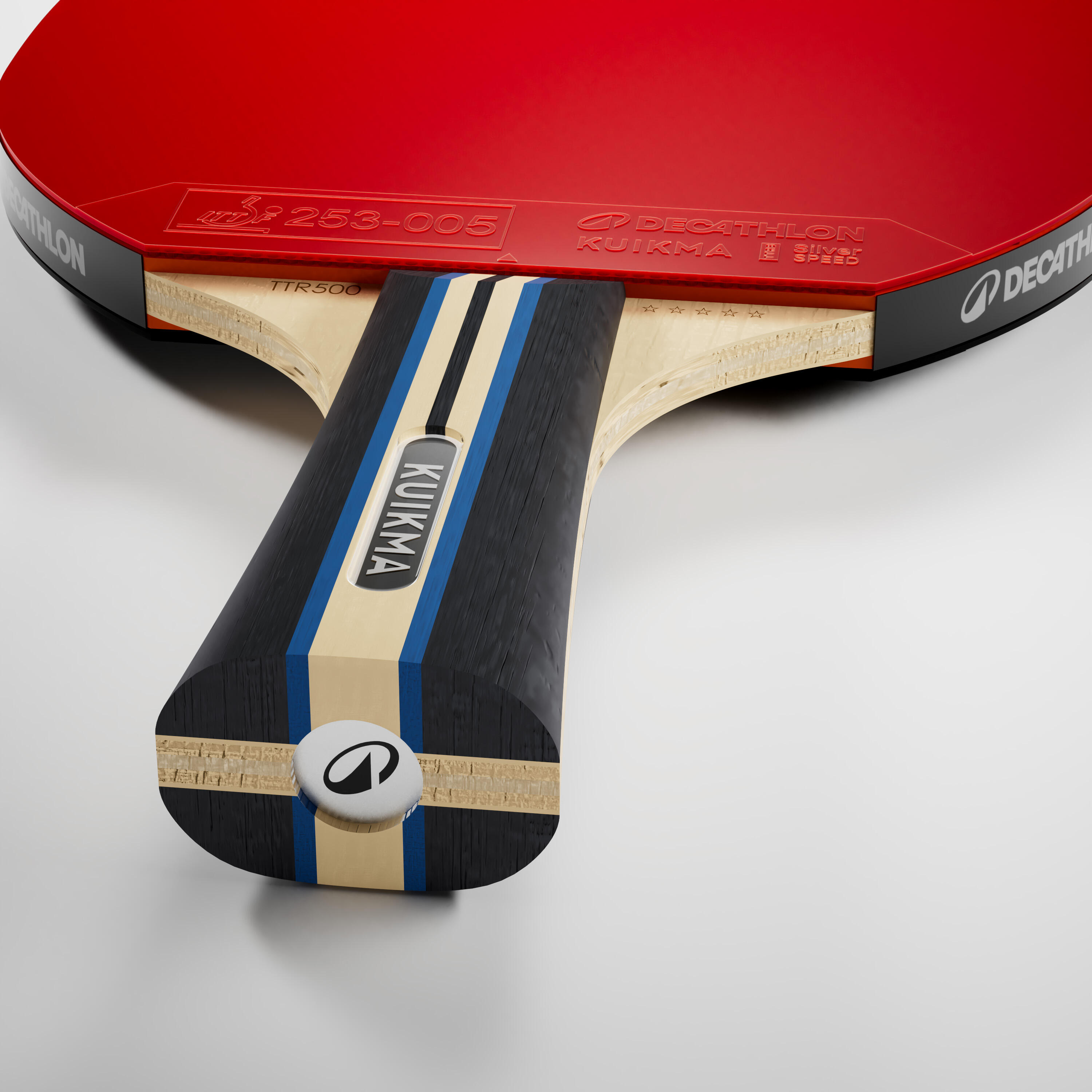Table Tennis Paddle - TTR 500 Versatile 5 ITTF Club - PONGORI