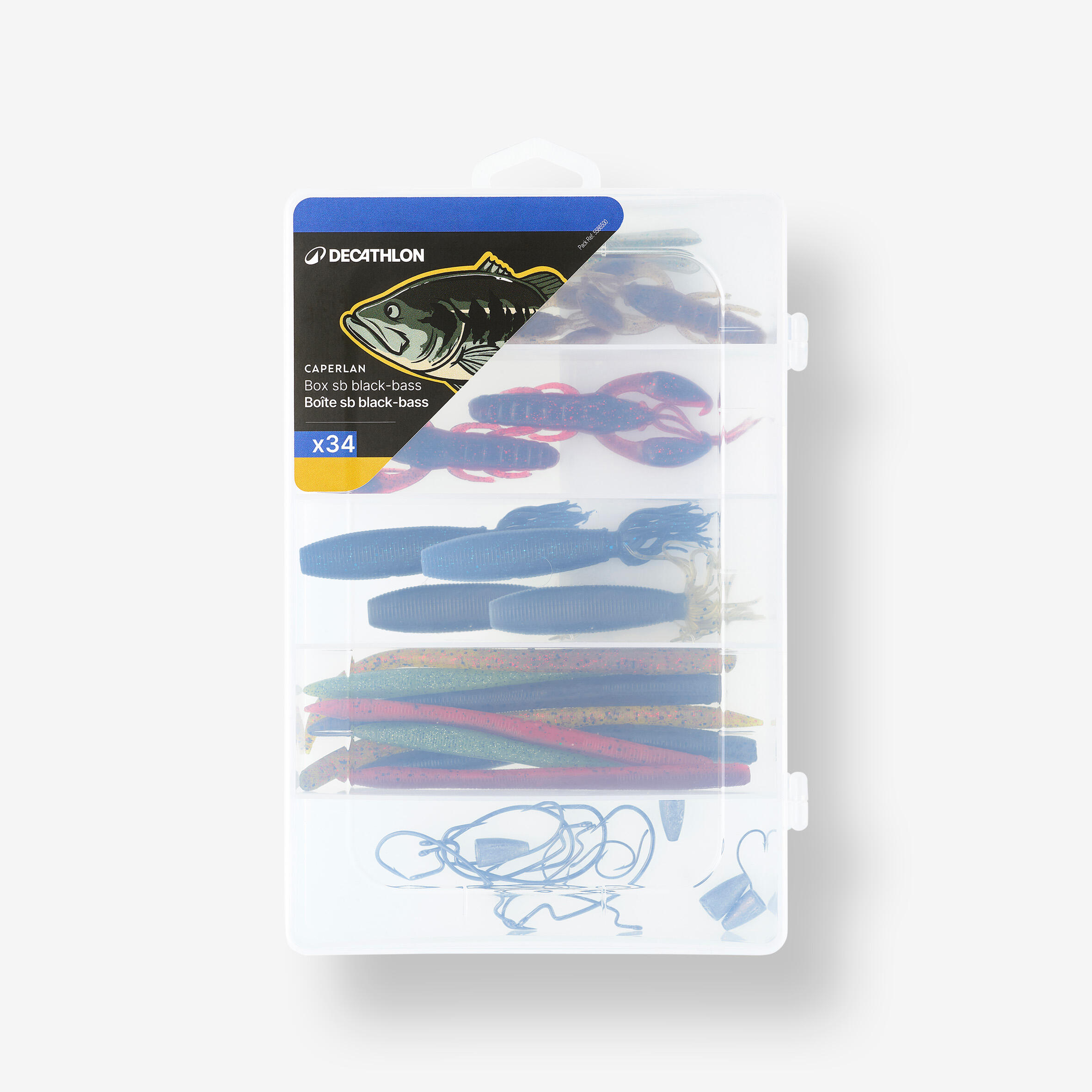 CAPERLAN Box of Black Bass lures BOXSB Kit Box