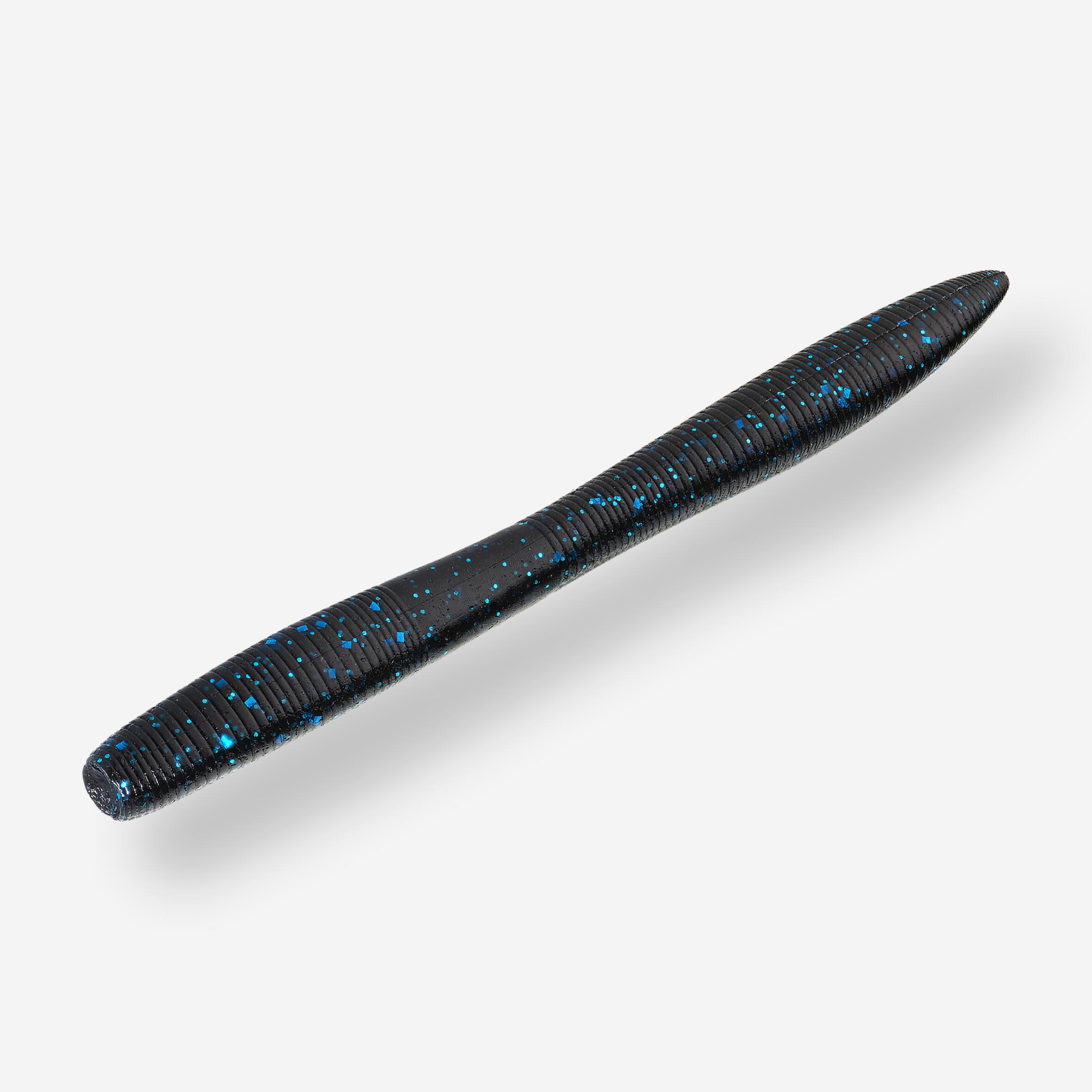 Leurre souple Yubari Stick Bait Worm – paquet de 10 noir/bleu - CAPERLAN