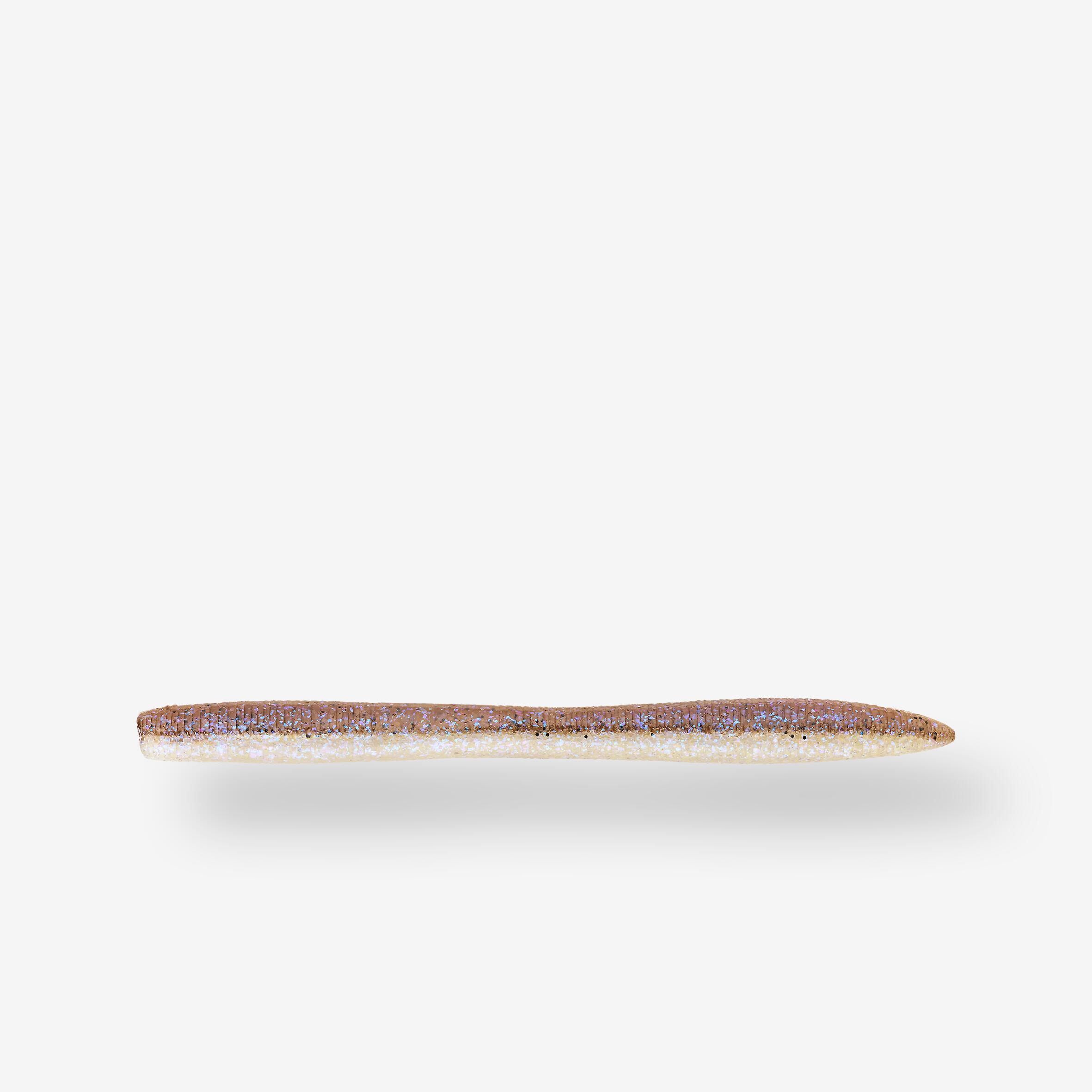 CAPERLAN SOFT LURE BLACK BASS YUBARI STICK BAIT WORM HOLOGRAPHIC PUMPKIN - x10
