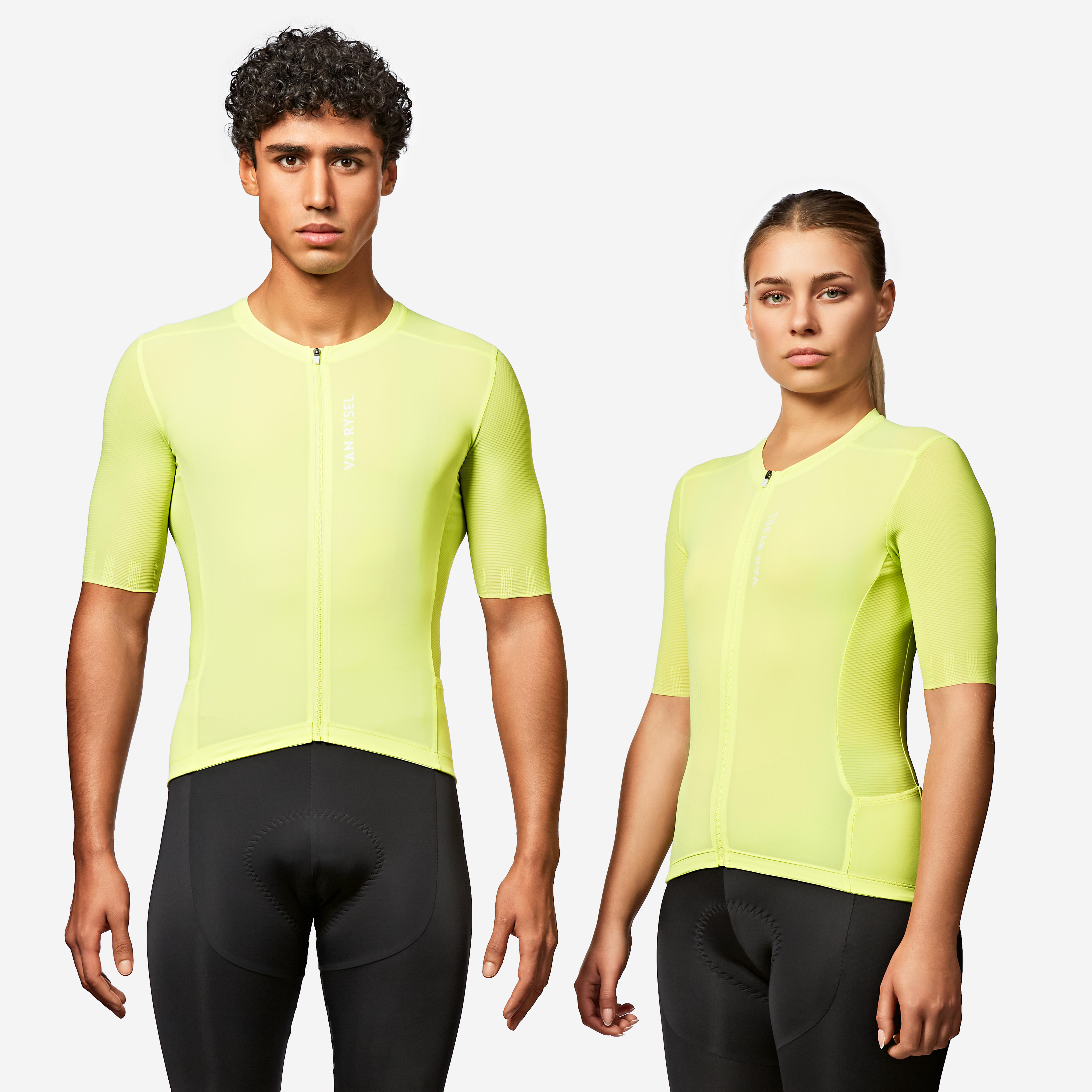 VAN RYSEL Radtrikot Rennrad kurzarm Sommer Unisex „Racer 2“ Zitronengelb | 03608392097799 VAN RYSEL Radtrikot Rennrad kurzarm Sommer Unisex „Racer 2“ Zitronengelb | 03608392097799