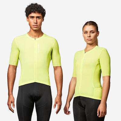 Maglia ciclismo adulto unisex Van Rysel RACER 2 lilla