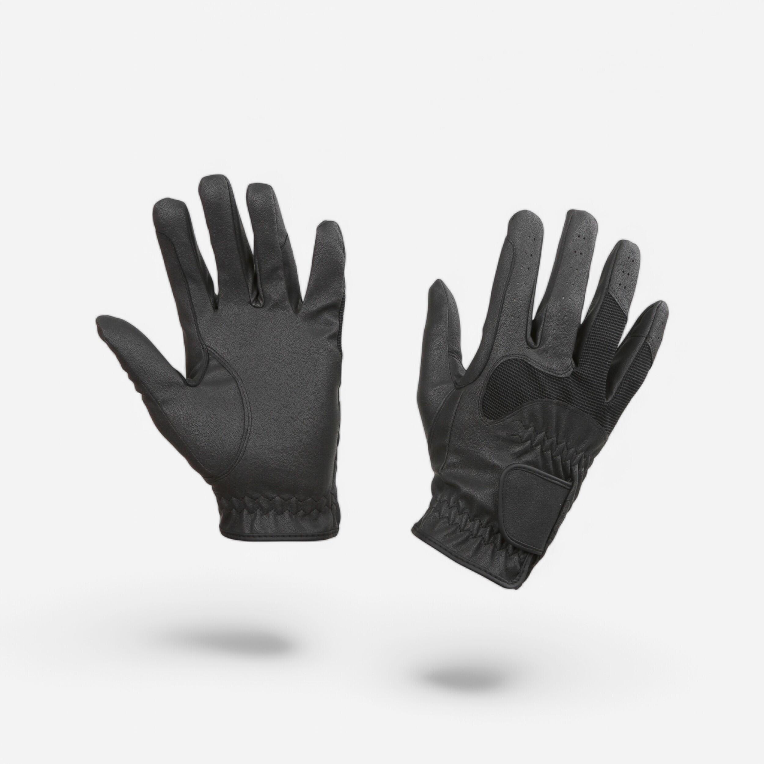 KERBL Guantes Equitación Gloria Covalliero Adultos Negro