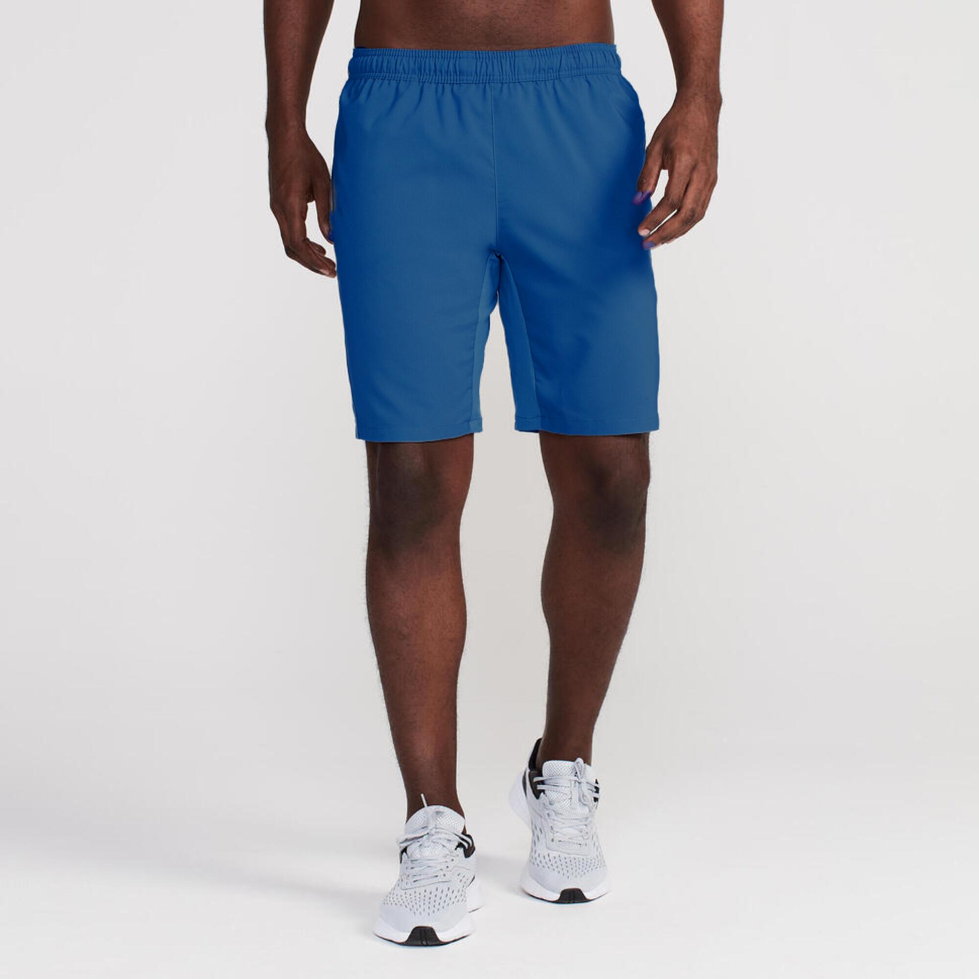Men Gym Shorts Stretchable, Quick Dry with Zip Pockets - California Blue