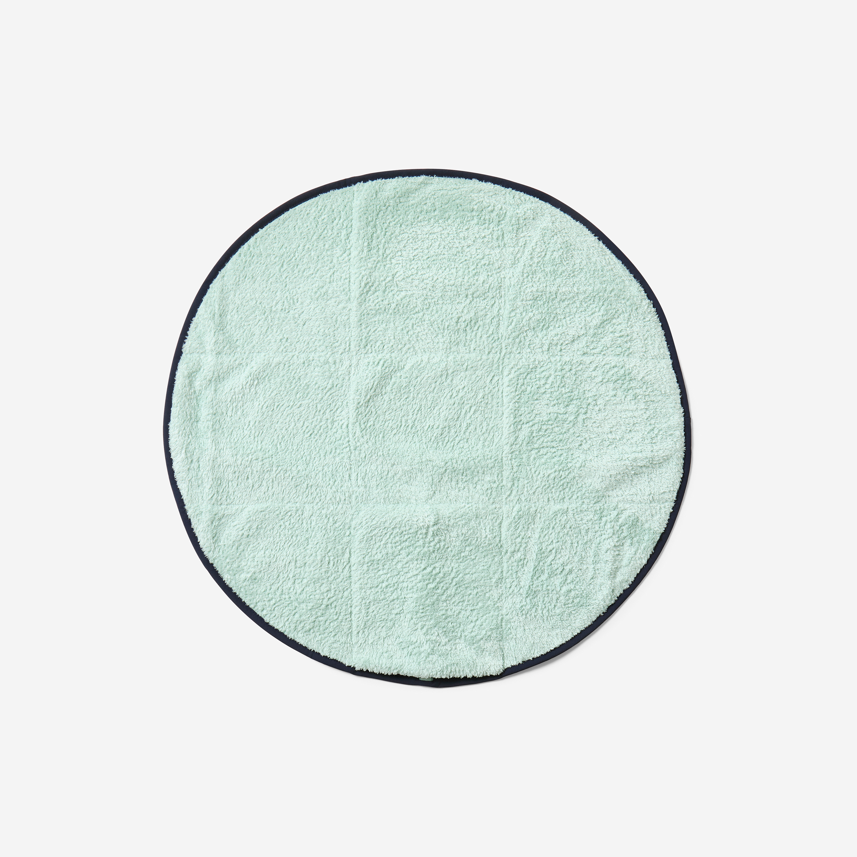 Serviette  pieds bi face en microfibre douce vert clair diamètre 60 cm - Natation - Nabaiji- Clubs - Entreprises - Collectivités - Associations