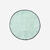 Serviette  pieds bi face en microfibre douce vert clair diamètre 60 cm