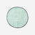 Serviette pieds bi face en microfibre douce vert clair diamètre 60 cm