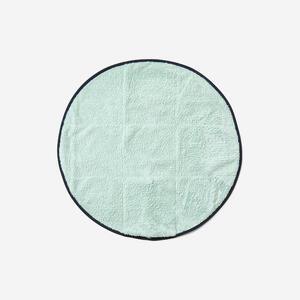 Toalla Pies Verde Claro Microfibra Suave Doble Cara Diámetro 60 cm