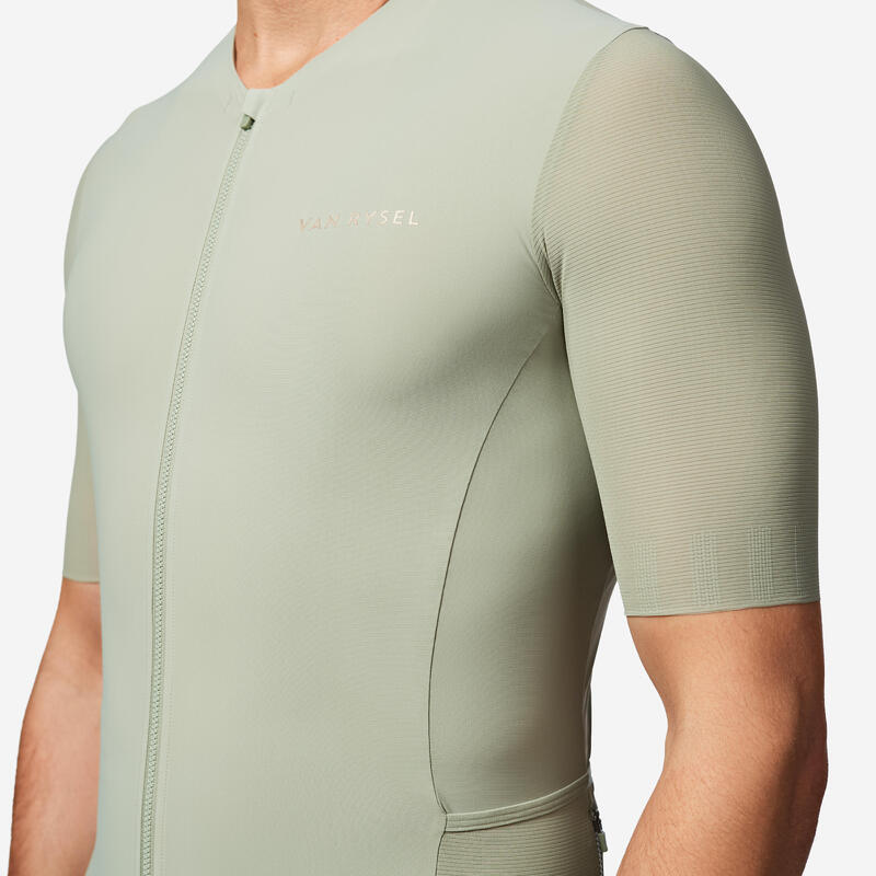 Maillot Vélo Route manches courtes été EDR ULTRA khaki