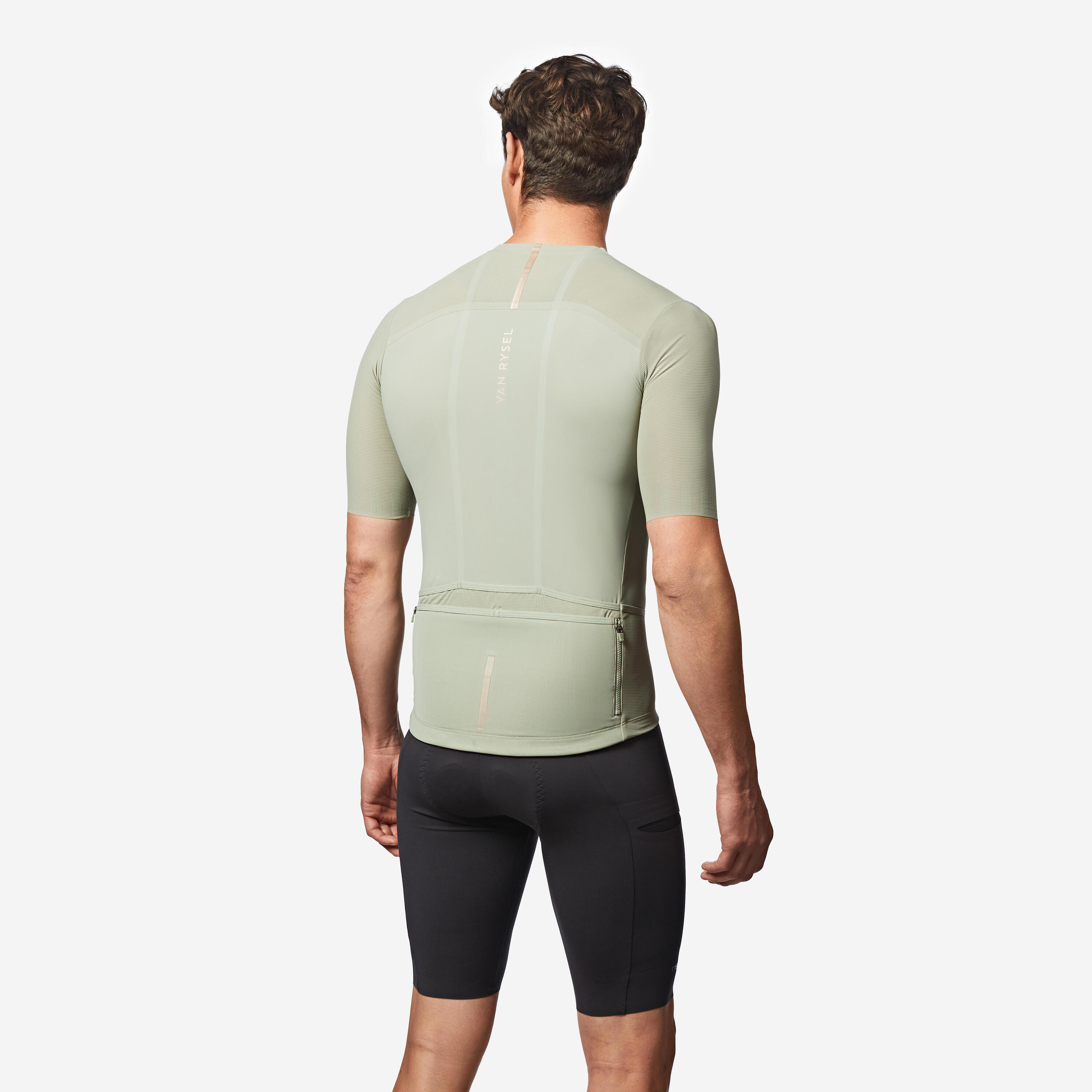 Radtrikot Rennrad kurzarm Sommer EDR Ultra khaki  4/11