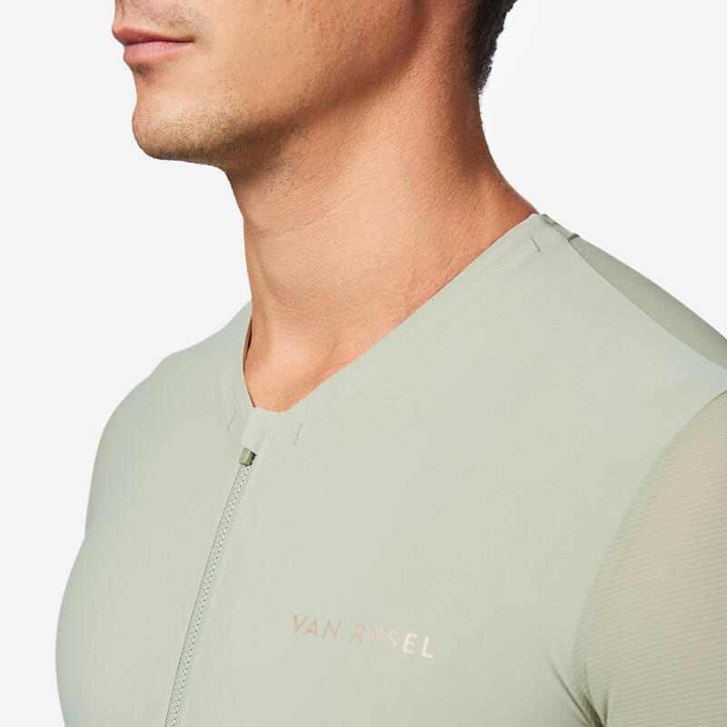 Maillot Vélo Route manches courtes été EDR ULTRA khaki
